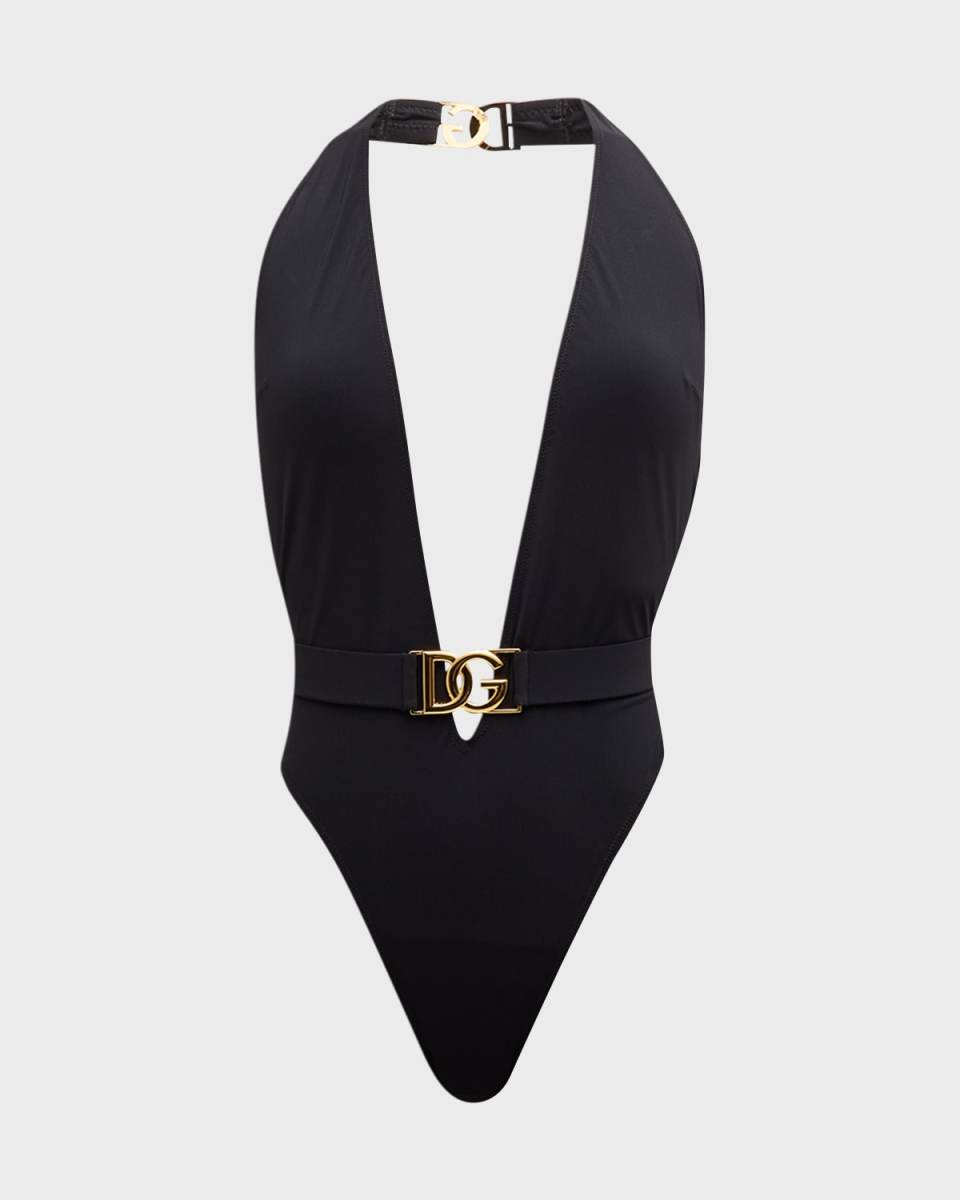 Belted One-Piece Swimsuit